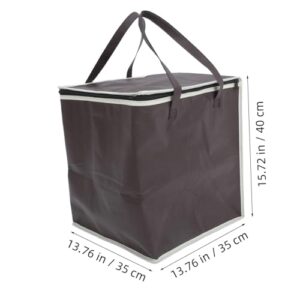 ULTECHNOVO Crock Insulated Bag Insulated Tote Bag Insulated Shopping Bag Pizza Bag Freezer Bags for Groceries Insulated Grocery Bags with Zippered Top Picnic Insulated Bag Coffee Cloth