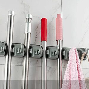 JAJKAFCL Suction Cup Hooks 1pcs Mop Storage Wall Perforated Set Mop Rack Broom Hanger Clip. for Home Garden Bathroom GarageStorage Rack