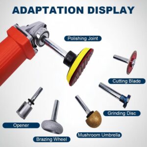 Angle Grinder Extension Connecting Rod, 2024 Upgrade M10 Thread Polishing Machine Adapter Lever, Angle Grinder Extension for 100 Type Angle Grinder/Polisher (2)