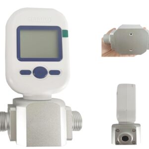 BHYIQI Gas Mass Flow Meter Digital Gas Mass Flow Tester with Range 0 to 250L/Min Precision 士2.0+0.5FS% 12 mm Tube Diameter