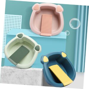 FONDOTIN 1 Set Wash Basin Mano Ropa Kitchen Board Home Hand Wash Clothes Basin Para Tools Mini Washing Basin for Clothing Lavadero Lavar Small Dormitory Laundry Basin Handwash Pink Pp