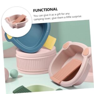 FONDOTIN 1 Set Wash Basin Mano Ropa Kitchen Board Home Hand Wash Clothes Basin Para Tools Mini Washing Basin for Clothing Lavadero Lavar Small Dormitory Laundry Basin Handwash Pink Pp