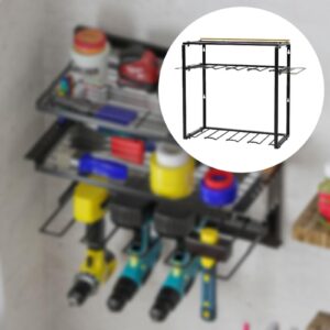 QccHieUs Power Tool Organizer Wall Mount Organization Wrench Drill Shed Storage Rack