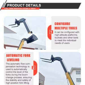 Telehandler Telescopic Loader Forklift With Boom Forklift Efficient Telescopic Forklift User Friendly Telescopic Arm Forklift with Intuitive Controls