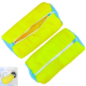 2 packs laundry shoe bag,shoe washing machine bag for washer and dryer,shoe bag for washing machine,reusable washer shoe bag for sneaker gym shoes and all shoe types，christmas birthday gift for women.