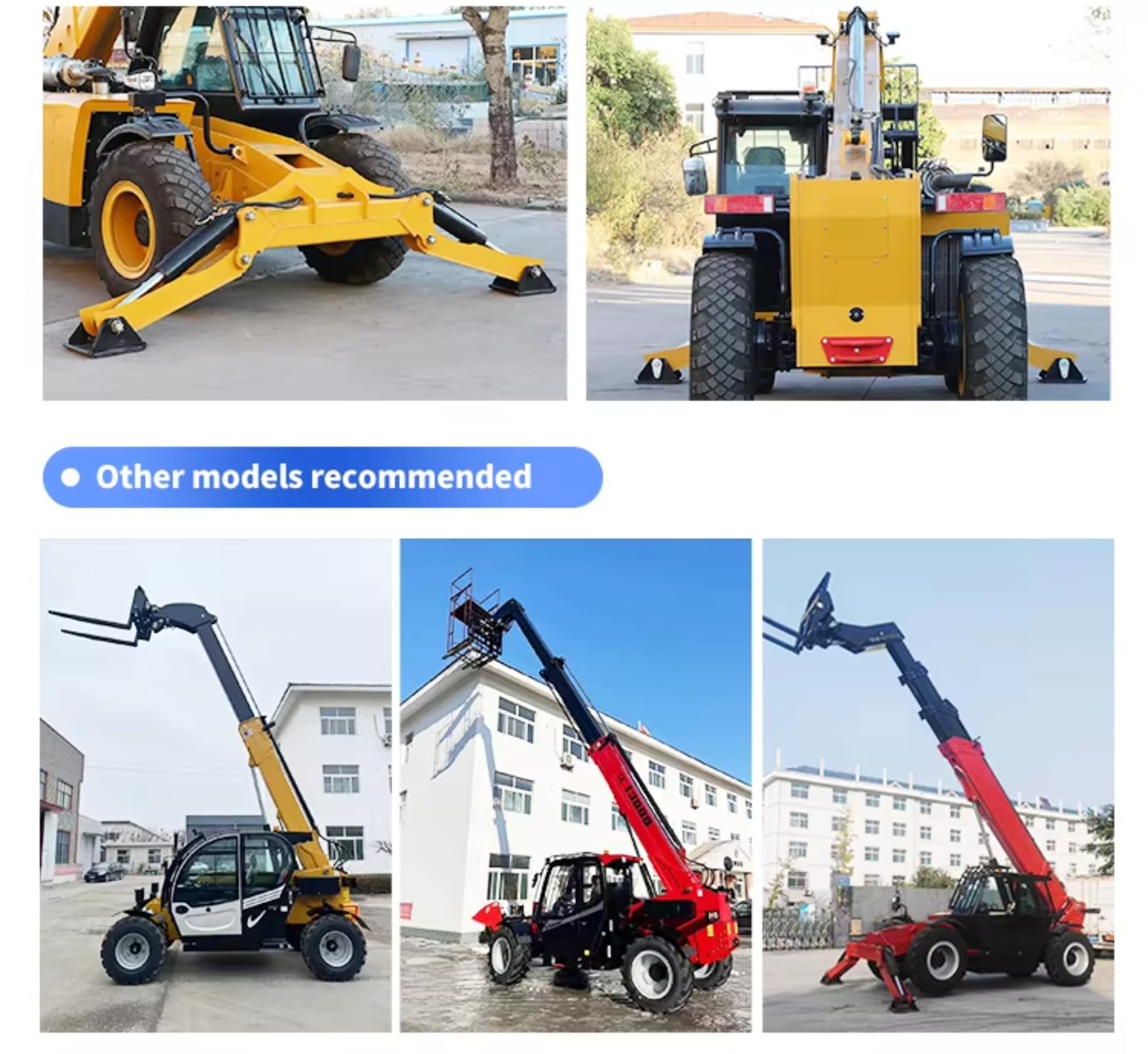 Telescoping Jib Boom Forklift With Telescopic Forks Telescopic Forklift Parts Reliable Telescopic Forklift with Strong Hydraulic System