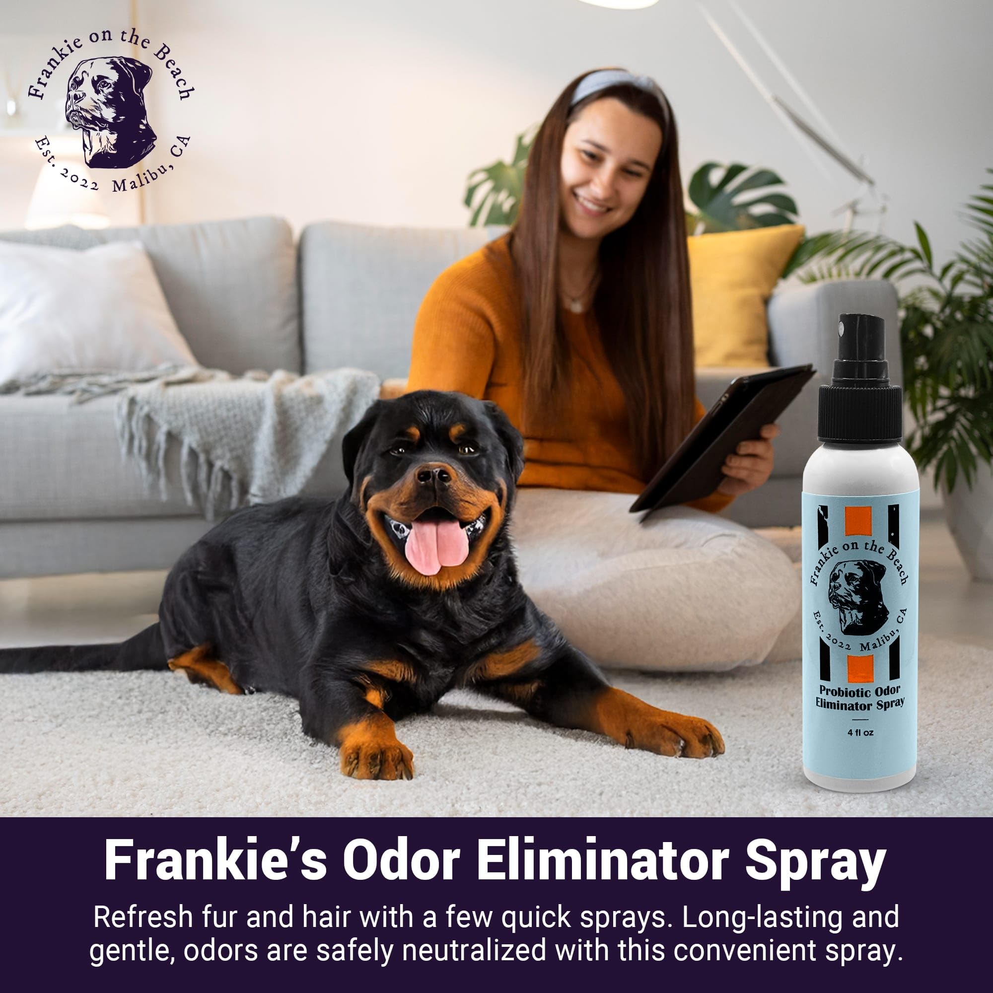 FRANKIE ON THE BEACH Probiotic Odor Eliminator Spray