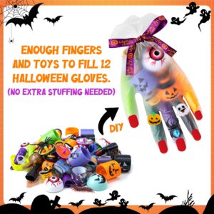 DMIGHT Halloween Party Favors, 193pcs Halloween Stuffed Toys Bulk Birthday Party Decorations, Goodie Bags for Party Supplies, Halloween Games for Kids