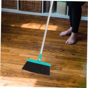 Ipetboom Heavy Duty Push Broom Long Handle House Broom Indoor Rotatable Angle Broom Commercial Broom Brush for Concrete Wood Tile Floors