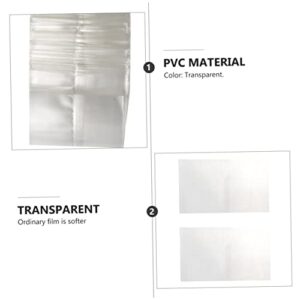 400 Pcs Bottle Sealing Film Shrink Bags Clear Shrink Film Polyolefin Film Heat Tool Clear Wrapping Bags Drier CD Bottle Sealer Film Heat Shrink Bags Clear Heat Shrink Film PVC TOKIDNY