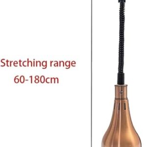 Food Heating Lamp Food Warming Lamp Heat Lamp for Food, Food Warmer Lamp Hanging Telescopic Heating Lamps for Buffet Kitchen Restaurant Adjustable Height,