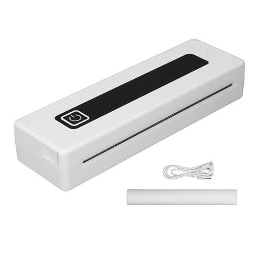 HUONIU Portable Printer, Thermal Bluetooth Mini Inkless Printer for Travel, Compatible with Android and iOS Phone Laptop