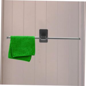 Garneck No Punch Towel Rack Towel Holder for Bathroom Kitchen Hanging Mounted Towel Rack Towel Bars for Bathroom Kitchen Towel Bar Wall Towel Bar Punch Rack Towel Bar for Bathroom Abs