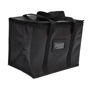 hoement insulation bags food pouches hand bags tote bags grocery bags large capacity tote bag bag insulated bags for food cooler bag insulated food carrier bag woven black