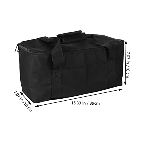 FELTECHELECTR Insulated Bag Insulated Basket Backpack Cooler Thermal Picnic Basket Food Bag Portable Lunch Cooler Bag Insulation Bag Insulated Picnic Basket Containers for Food Thermal Bag Black