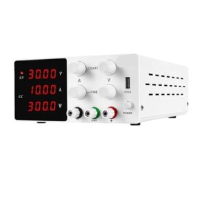 power supply 30v10a current regulator switch power supply adjustable voltage regulator bench source digital 60v5a(30v10a white,110v)