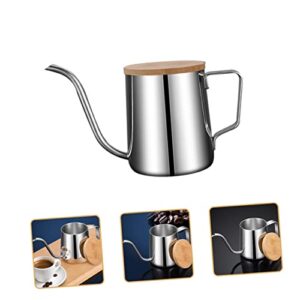 OKUMEYR Coffee Pot Teakettle for Stovetop Espresso Machine Loose Leaf Tea Steeper Pot Stovetop Espresso Gooseneck Kettle Stove Kettle Kettle Drip Kettle Silver Stainless Steel