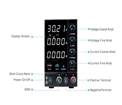 Adjust DC Power Supply Adjustable Bench Power Source 30V 10A 60V 5A AC Switching Stabilized Bench Source(DPS305U 30V 5A)