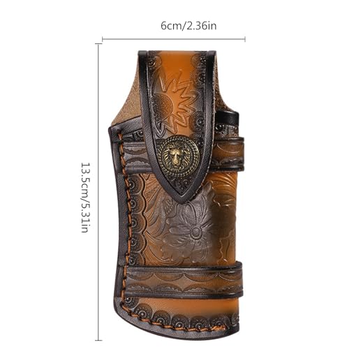 Straight Leather Sheath PU Holsters For Fixed Leather Sheath Waist Hanging