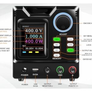 Programmable DC Switching Power Supply 1000V 1A 400V 600V 800V 500W 1000W Bench Power Supply(800V 1A-RS232,110V)