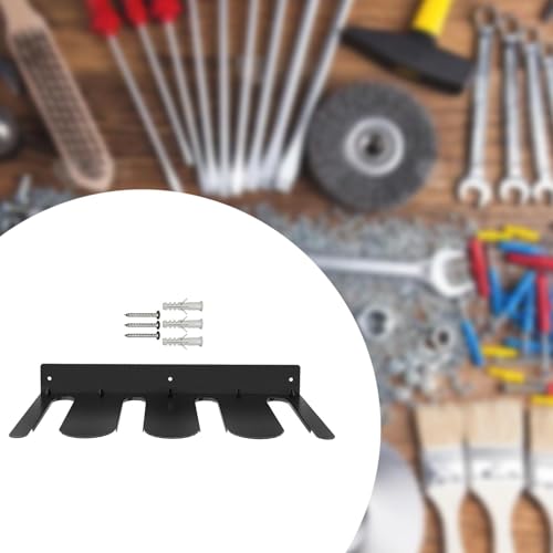 Leefasy Power Tool Organizer Drill Holder Wall Mount Multifunctional Accessories Carbon Steel Tool Rack for Garage Cabinet, Slot drill rack