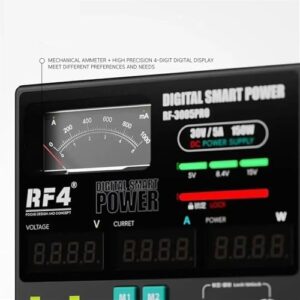 RF-3005PRO RF3005D Digital Smart Power Meter 30V5A 150W Mechanical Instrument with A/MA Automatic Range Switching Function Tool(RF-3005D)