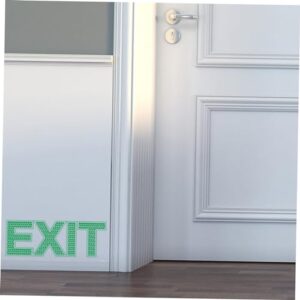 SOESFOUFU Exit Sign Sticker Luminous Exit Sign Emergency Door Exit Sign Exit Sticker Noctilucence Exit Sign Safety Exit Sign Wall Sticker Exit Wall Decal Exit Decal Exit Wall Sticker Green