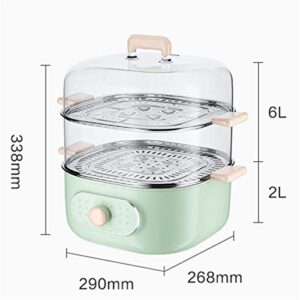 Large Capacity Electric Steamer Multi-function Household 2-layer Electric Steamer Food Steamer