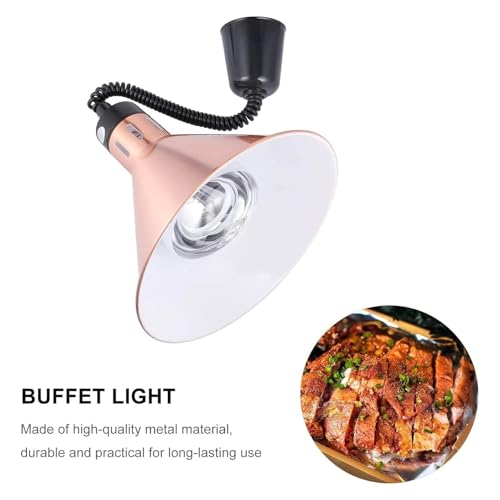 Food Heat Warmer Lamp Hanging Chandelier Telescopic Buffet Heating Lamp for Kitchen Hotel Restaurant Service,