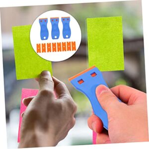 PRETYZOOM 3pcs Paint Plastic Scraper Decals Razor Blue Paint Decals Razor Stickers Plastic