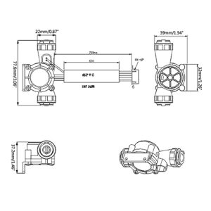 Csnbfiop DN10-G3/4 TDS Temperature DC5-24V Turbine-Flowmeter Water Switch-Control Flowmeter Fluid Counter