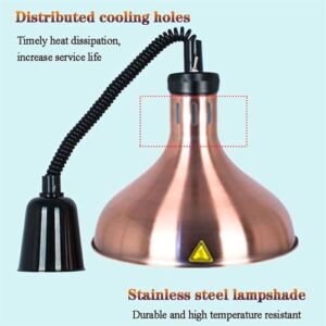 Food Heating Lamp Food Warming Lamp Food Heat Lamp Retractable Food Warmer Lamp Food Heating Hang Light Commercial Hotel Kitchen Restaurant Supplies,