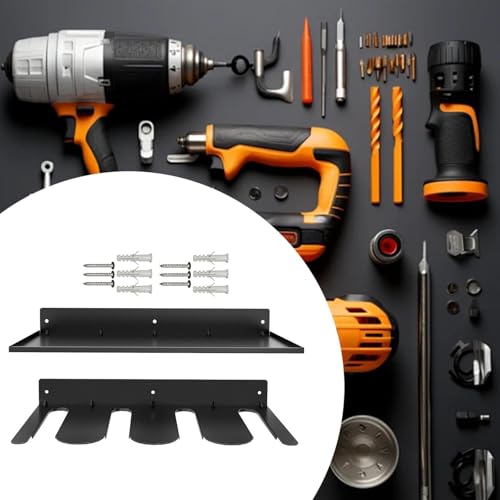 IEUDNS Power Tool Organizer Tool Rack Wall Mount Garage Storage Rack Sturdy Electric Drill Storage Rack, for Garage Cabinet, Storage rack