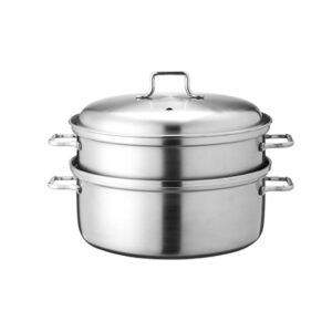 stainless steel steamer household thickened cooking dual-purpose pot induction cooker suitable for double-layer steamer