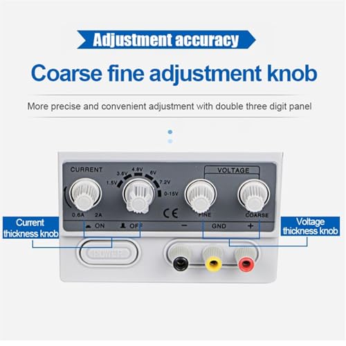 DC Regulated Power Supply Adjustable Digital Display 15V 2A Bench Power-Supplies Voltage Regulator 220V 50/60HZ