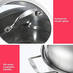 28cm Stainless Steel Three Layer Thick Steam Pots Soup Steamer Universal Cooking Boilers for Induction Cooker Gas Stove Pot