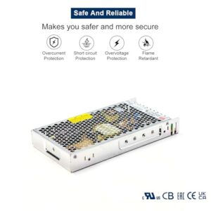 LRS-200-3.3 3.3V 40A 132W Single Output Power Supply, 90% High Efficiency, for Industrial Automation Machinery and Control Systems