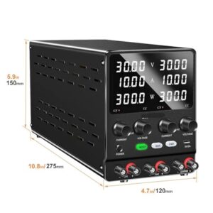 30V10A DC Dual-Channel Power Supply Adjustable Variable Multiple Output Regulated Series Parallel Connection 60V(SPS305-2KD 30V5A,110V)