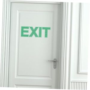 SOESFOUFU Exit Sign Sticker Luminous Exit Sign Emergency Door Exit Sign Exit Sticker Noctilucence Exit Sign Safety Exit Sign Wall Sticker Exit Wall Decal Exit Decal Exit Wall Sticker Green