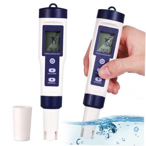 BUGUUYO Water Quality Tester Tds Meter Tds Water Tester Portable Water Tester Pool Salt Tester Salt Water Pool Testing Kit Water Ph Tester Aquarium Water Tester Pool Water Tester Plastic