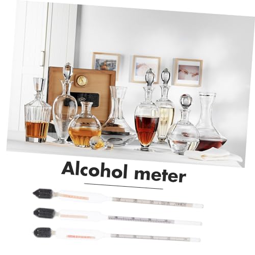 HAWILLOSCH 3pcs Sugar Meter Hydrometer Beer Sugar Gauges Liquid Gauges Wine Scales Maple Syrup Measurement Sugar Scales Sugar Content Scale Measuring Syrup Tester Glass Transparent