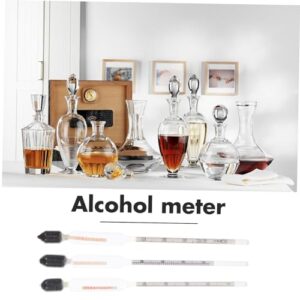 KICHOUSE 3pcs Sugar Meter Beer Hydrometer Wine Gauges Sweet Scales Syrup Tester Maple Syrup Measurement Liquid Gauges Sugar Gauges Measure Gauges Sweet Gauges Syrup Meter Transparent Glass