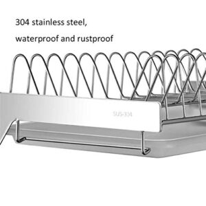 PLABCATNB Dish Rack,Kitchen Racks Drain Dish Rack Wall Mount Perforated Installation - 2 Layers / 3 Layers/3 Layers (2 Layers)