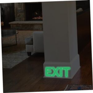 SOESFOUFU Exit Sign Sticker Luminous Exit Sign Emergency Door Exit Sign Exit Sticker Noctilucence Exit Sign Safety Exit Sign Wall Sticker Exit Wall Decal Exit Decal Exit Wall Sticker Green