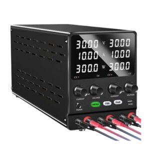 30V10A DC Dual-Channel Power Supply Adjustable Variable Multiple Output Regulated Series Parallel Connection 60V(605,110V)