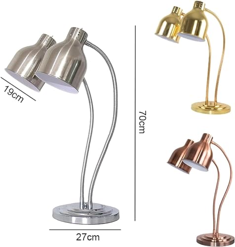 Food Warming Lamp Food Heating Lamp Food Warming Lamp Commercial Food Heat Lamp Food Warmer Portable Food Warmer for Restaurant Buffet,