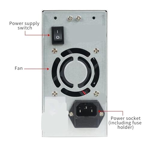 Adjustable DC Power Supply 100V 3A Workbench Power Supply Regulator Switch 220V/110V(TDP-605MF,220V)