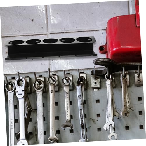 ANDRESLAD 1 Set Tool Organizer Tools Handheld Tool Holder Workshop Organizer Wall Mounted Storage Rack Power Tool Storage Rack Multifunctional Tool Storage Rack Hand Tool Holder Metal Black