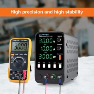 1PCS Laboratory Power Supply, 0-30 V 0-10 A, DC Adjustable Power Supply with 4-Digit LED Display, Encoder Adjustment knob and Output(APS3010H 30V 10A)