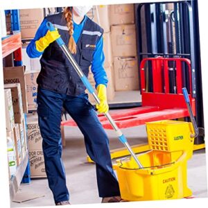 COOLHIYA Mop Pole Foot Mop Handle Mop Handles Only Mops for Floor Cleaning Mop Bucket Velda Commercial Round Mop Telescoping Broom Handle Mop Replace Handle Mob Mop Stick Rod Plastic Blue